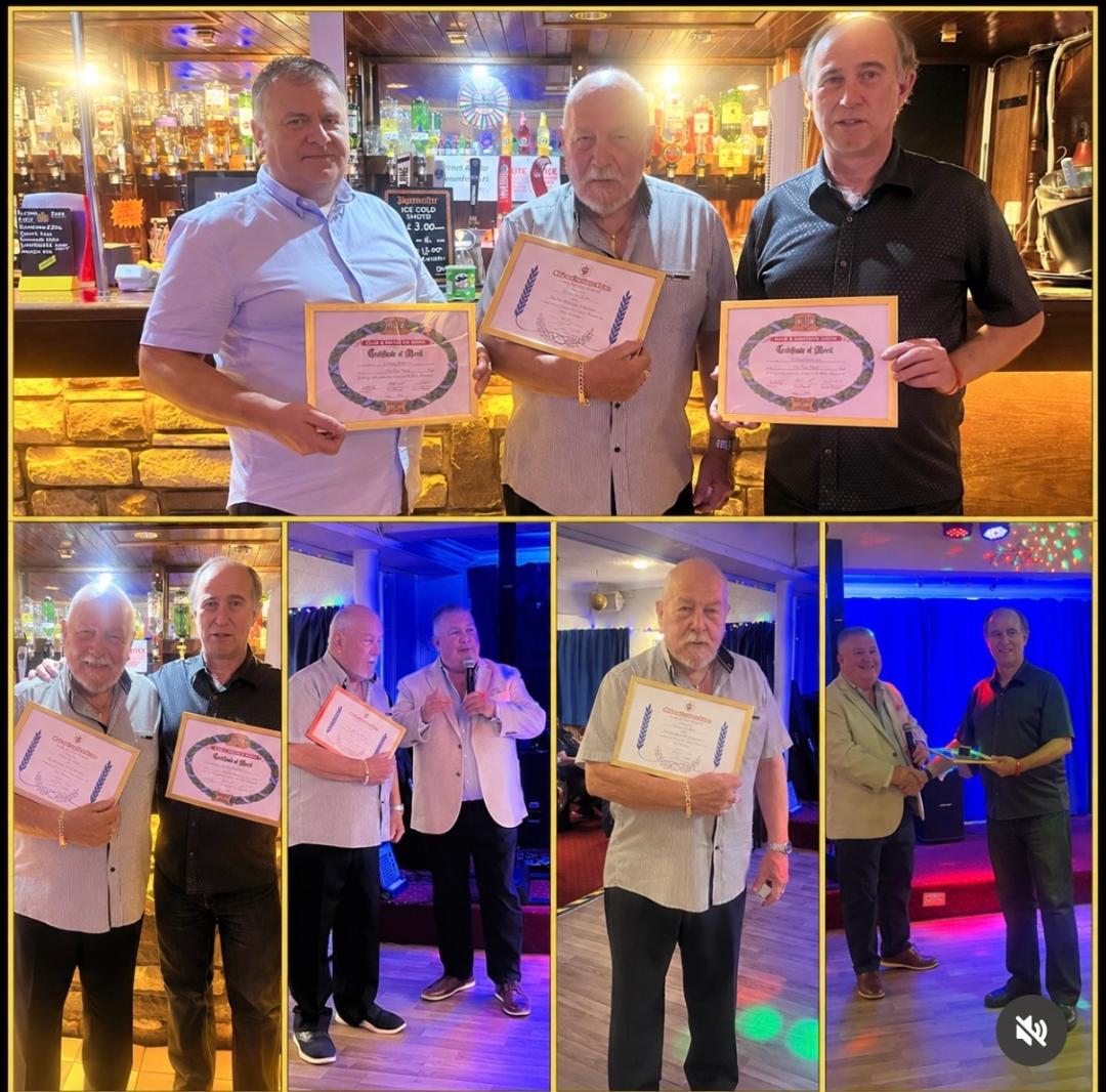 Service awards presented at The Hoe Street Club in Walthamstow